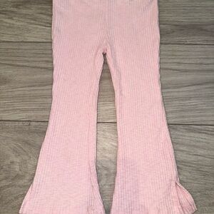 OLD NAVY Pink Ribbed Kids Flare Pants